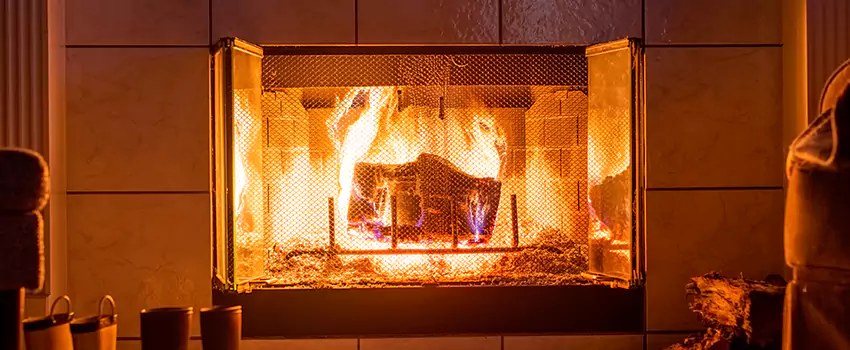 Mendota Hearth Landscape Fireplace Installation in Opelousas, Louisiana