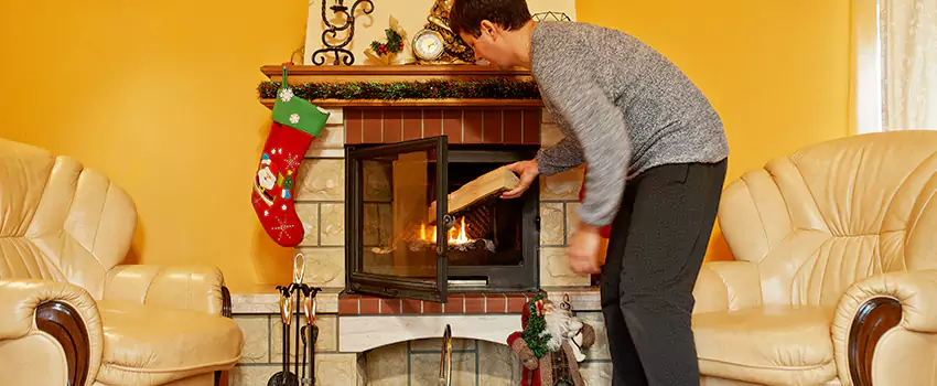 Rusted Metal Fireplace Restoration in Opelousas, Louisiana